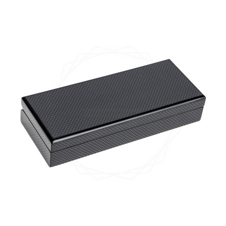 Drewniane, czarne pudełko prezentowe [P0199]