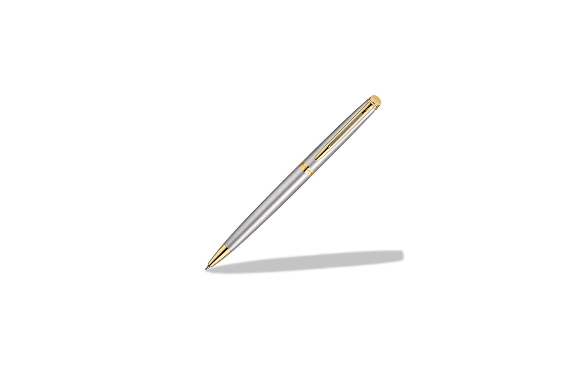 LESTER HOPE sIowtaper＋800 Długopis Waterman Hemisphere stalowy GT [S0920370]