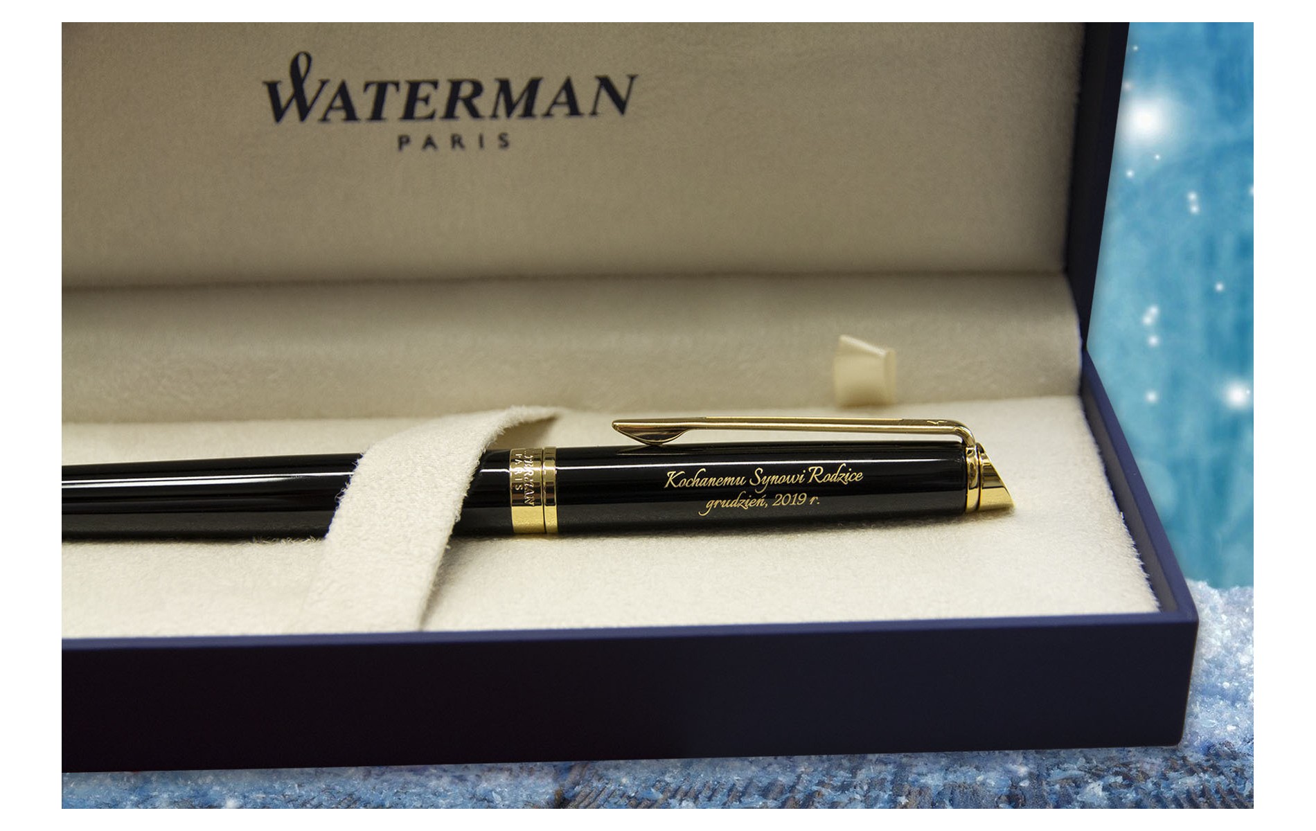  Długopis Waterman Hemisphere czarny GT [S0920670] w pudełku z grawerem