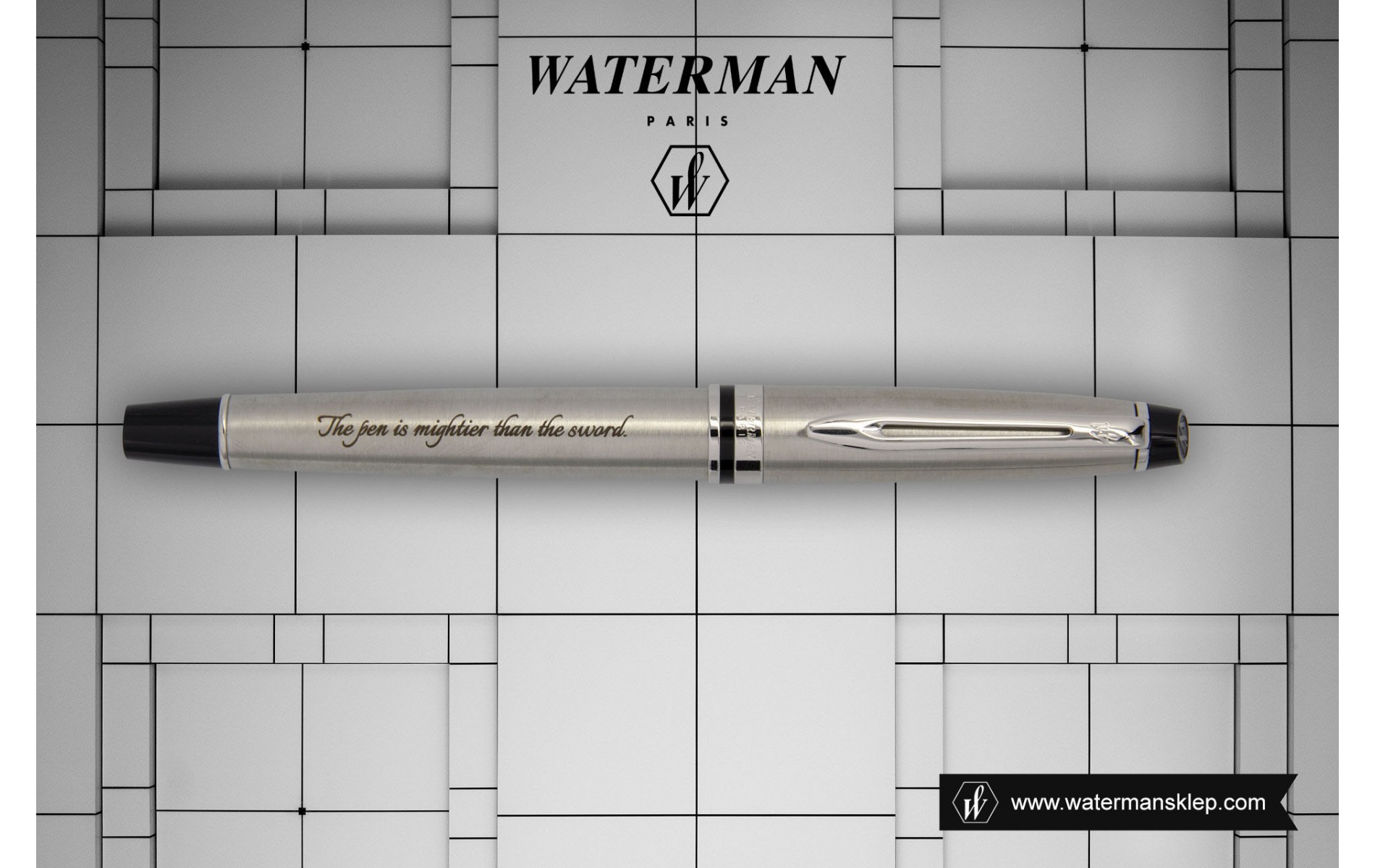  Pióro wieczne Waterman Expert stalowe CT [S0952040] z grawerem