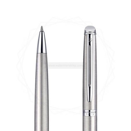 Długopis i Pióro Waterman Hemisphere stalowy CT w Pudełku z Grawerem [S0920470/2]