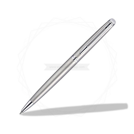 Długopis i Pióro Waterman Hemisphere stalowy CT w Pudełku z Grawerem [S0920470/2]