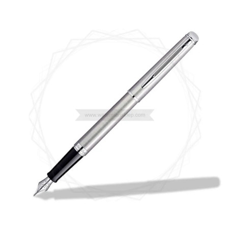 Długopis i Pióro Waterman Hemisphere stalowy CT w Pudełku z Grawerem [S0920470/2]