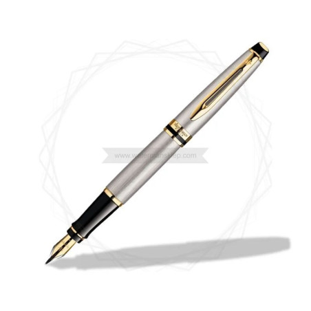 Długopis i Pióro Waterman Expert stalowy GT w Pudełku z Grawerem [S0952000/2]