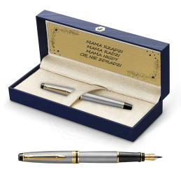 Pióro wieczne Waterman Expert stalowe GT w Pudełku z Grawerem [S0951940/1]Pióro wieczne Waterman...