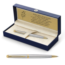 Długopis Waterman Hemisphere stalowy GT w Pudełku z Grawerem [S0920370/3]Długopis Waterman...