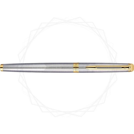 Długopis i Pióro Waterman Hemisphere stalowy GT w Pudełku z Grawerem [S0920370/4]