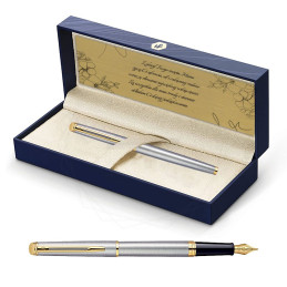 Pióro wieczne Waterman Hemisphere stalowe GT w Pudełku z Grawerem [S0920310/2]Pióro wieczne Waterman...