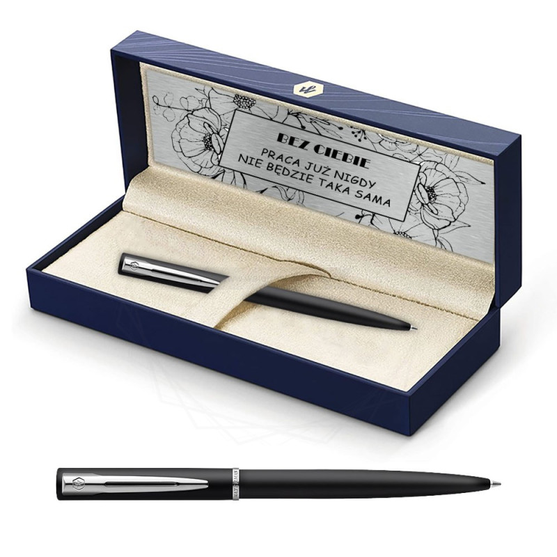 Długopis Waterman Allure czarny matowy CT w Pudełku z Grawerem [2068192/4]  
