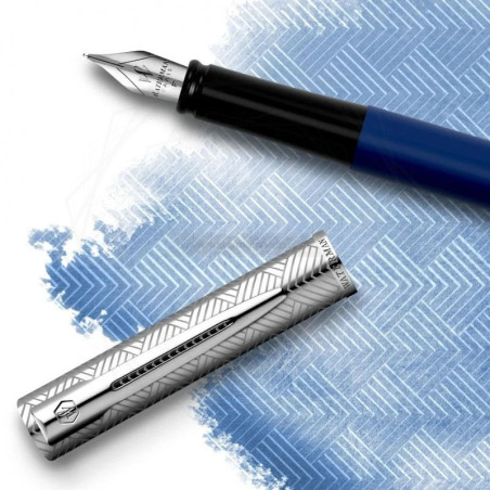 Długopis i Pióro Waterman Allure Deluxe Niebieski CT w Pudełku z Grawerem [2174512/3]