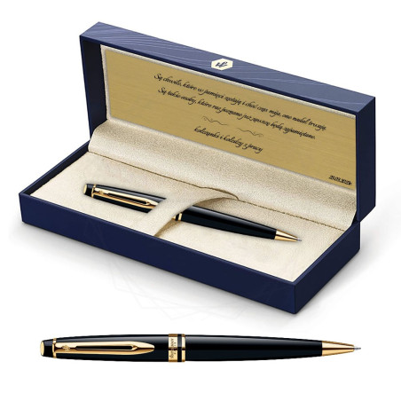 Długopis Waterman Expert czarny GT w Pudełku z Grawerem [S0951700/2]