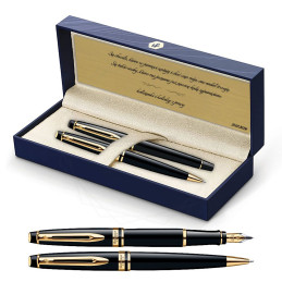 Długopis i Pióro Waterman Expert czarny GT w Pudełku z Grawerem [S0951700/3]Długopis i Pióro Waterman...