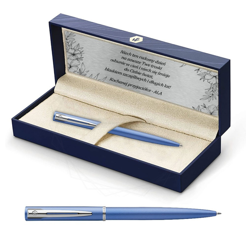 Długopis Waterman Allure niebieski CT w Pudełku z Grawerem [2068191/3]  