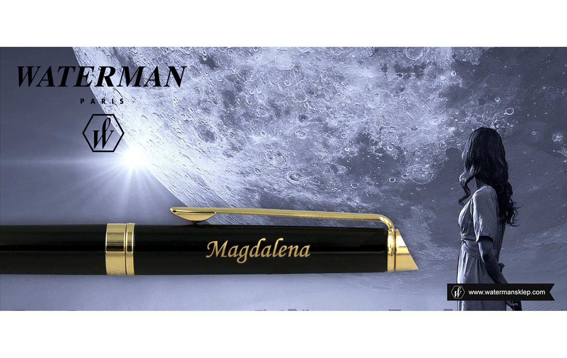  Pióro wieczne Waterman Hemisphere czarne GT [S0920610] z grawerem MAGDALENA