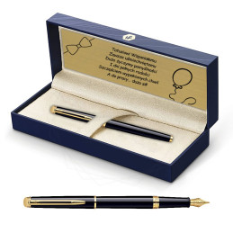 Pióro wieczne Waterman Hemisphere czarne GT w Pudełku z Grawerem [S0920610/4]Pióro wieczne Waterman...