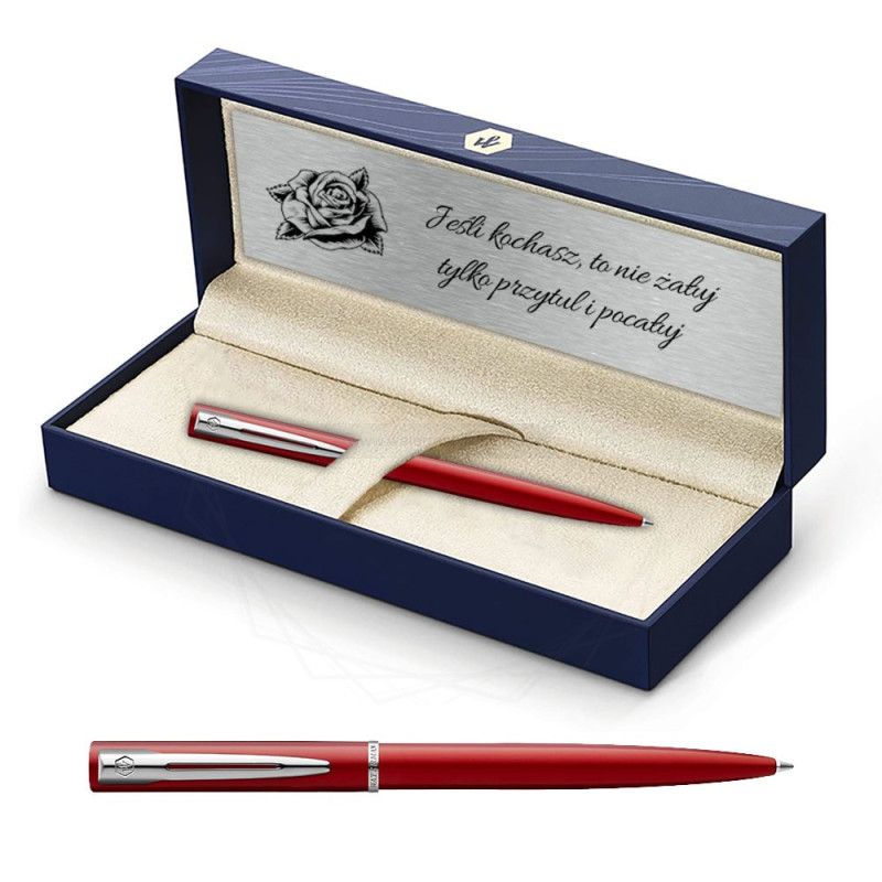 Długopis Waterman Allure czerwony CT w Pudełku z Grawerem [2068193/3]  