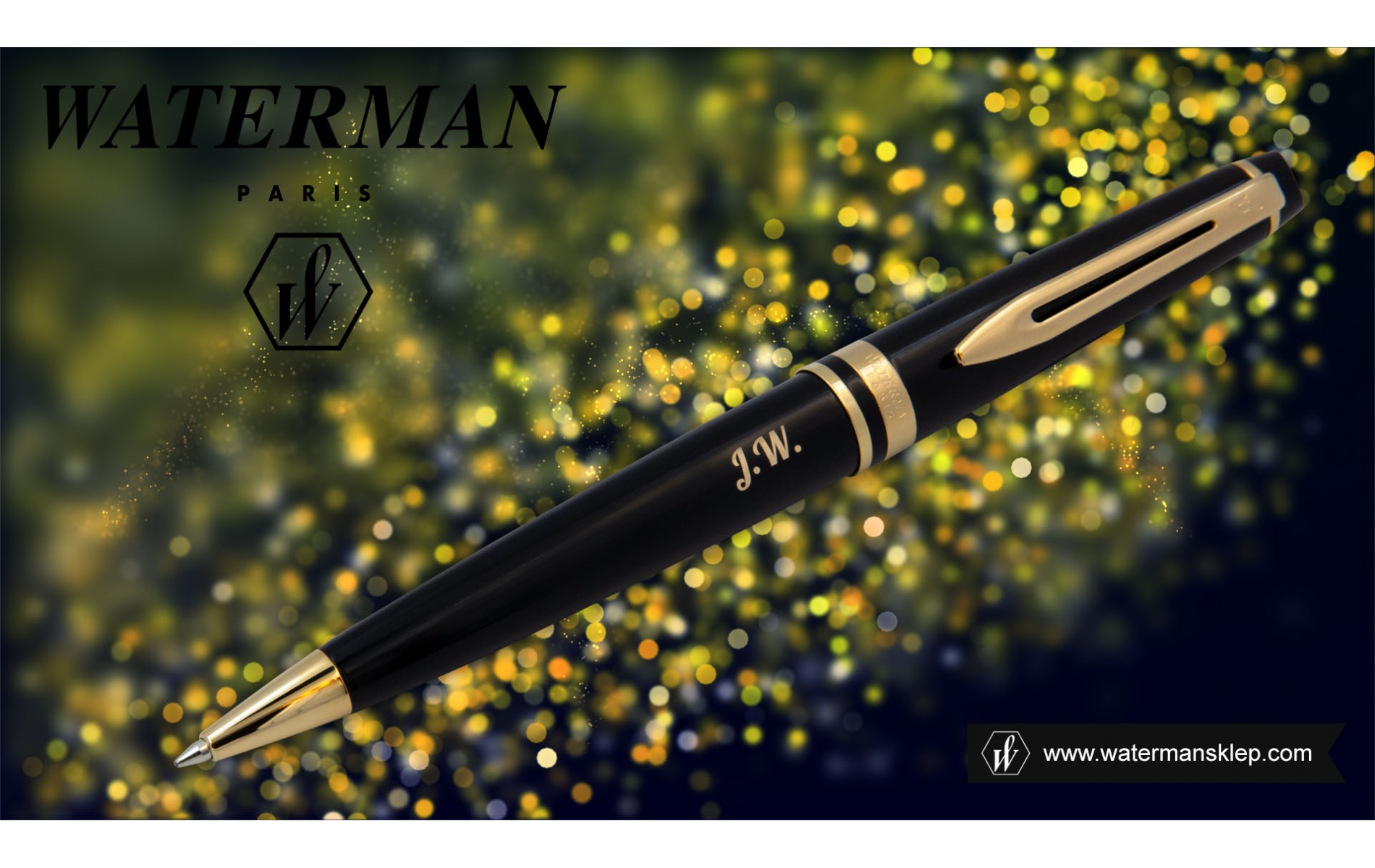  Długopis Waterman Expert czarny GT [S0951700] z grawerem
