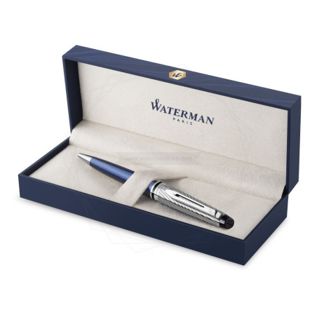 Długopis Waterman Expert Deluxe Metalic Niebieski [2187683]