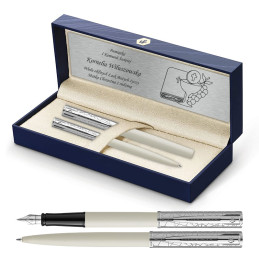 Długopis i Pióro Waterman Allure Deluxe Biały CT w Pudełku z Grawerem [2174517/2]Długopis i Pióro Waterman...