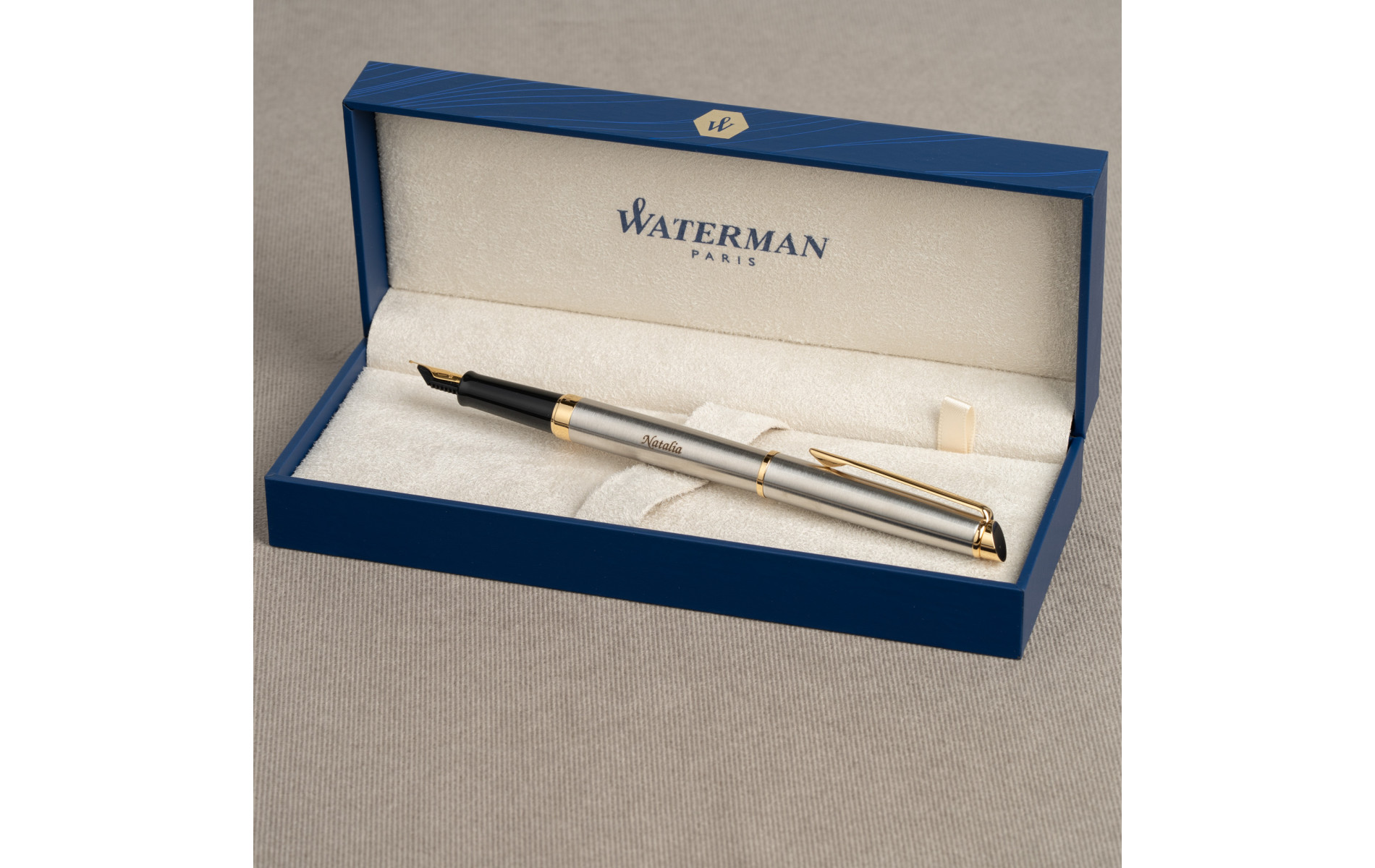  Pióro wieczne Waterman Hemisphere stalowe GT [S0920310] z grawerem