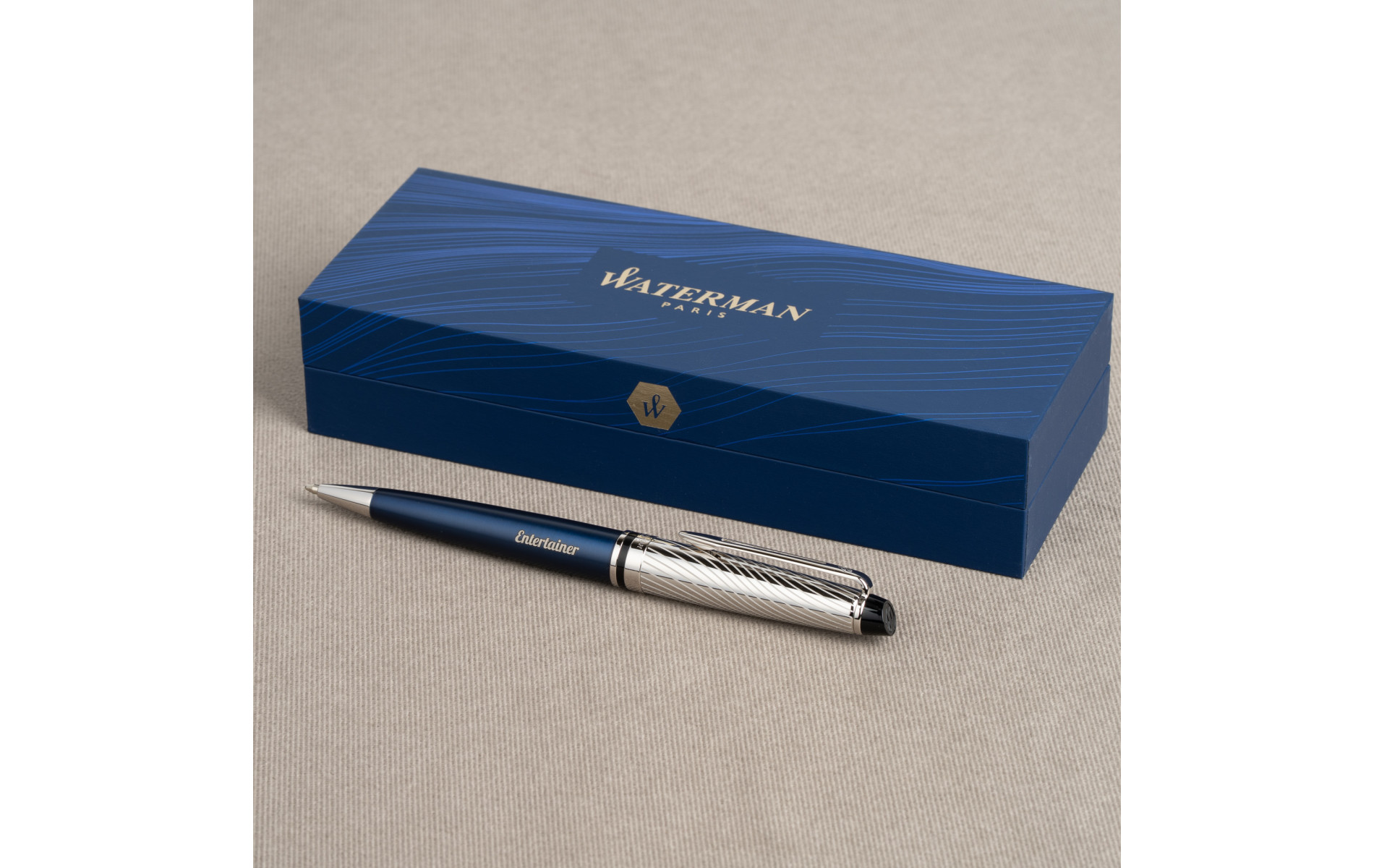  Długopis Waterman Expert Deluxe Metalic Niebieski [2187683] z grawerem