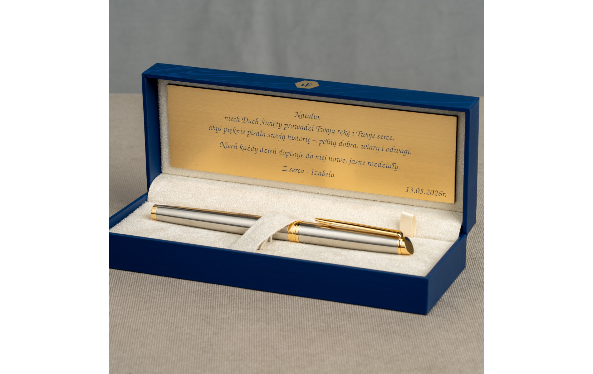  Pióro wieczne Waterman Hemisphere stalowe GT [S0920310] z grawerem