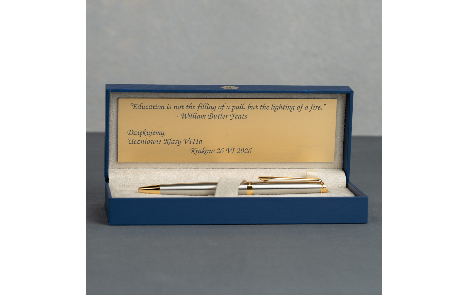  Długopis Waterman Hemisphere stalowy GT [S0920370] z grawerem