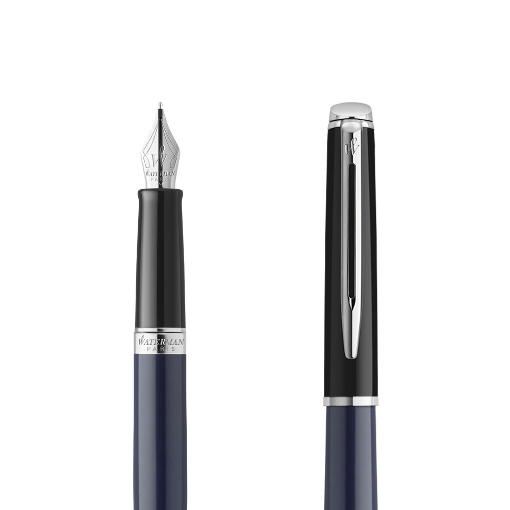 Pióro wieczne Waterman Hemisphere Color-Black Blue CT [2202847] w przekroju