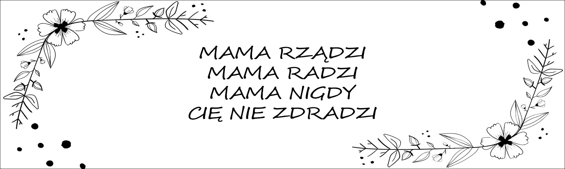 Tabliczka z grawerem z życzeniami dla mamy nr 2