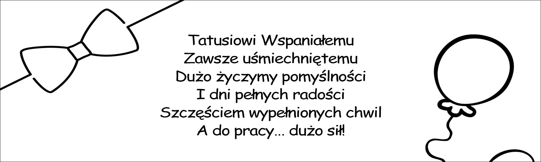 Tabliczka z grawerem - życzenia dla taty