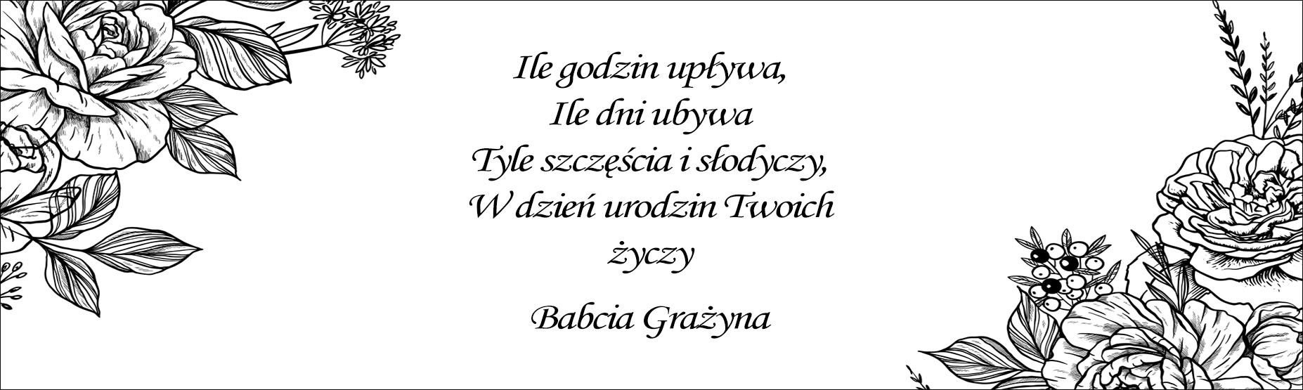 Tabliczka z grawerem - prezent na urodziny